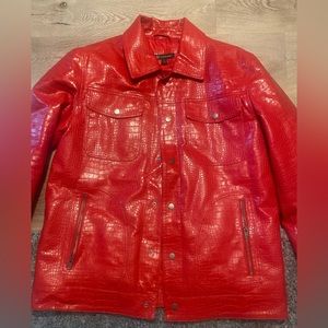 Red leather Jacket